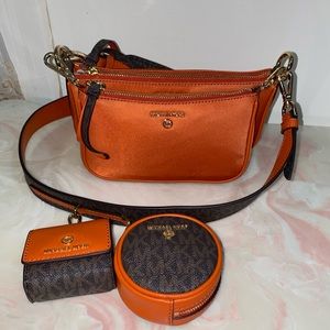Michael Kors Medium Jet Set Pouch Crossbody Bag